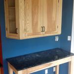 Custom Ash Table and Cabinets~Side view