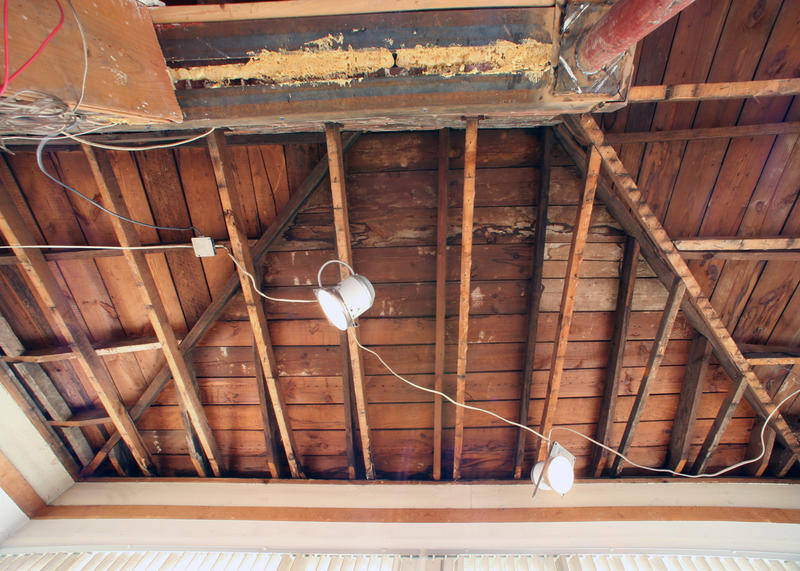 Exposed Roof Rafters/Standing under beam